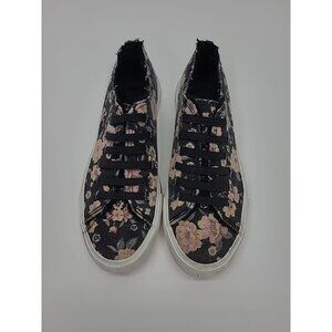 Rocket Dog Fashion Sneakers Slip On Women's Size 10 Black and Pink Floral